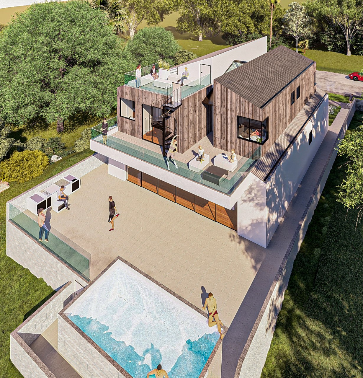 Urbane Design -Skycut Axis Project